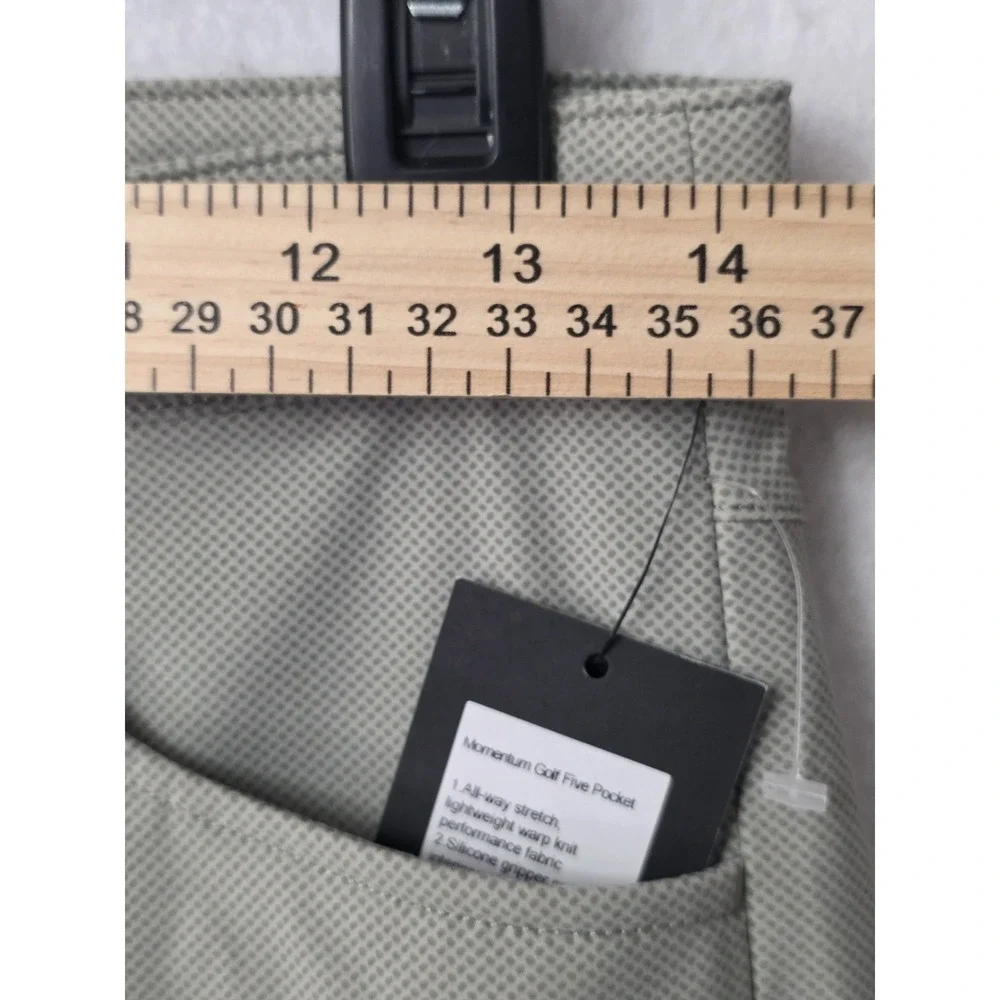 Rhone Performance Momentum Golf Pants Mens 28x32seagrass Green Slim Zip pocket